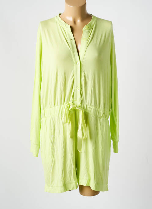 Pyjashort vert MAISON LEJABY pour femme