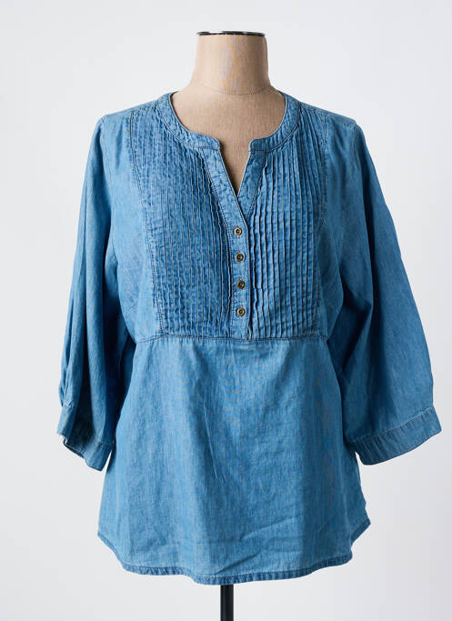 Tunique manches longues bleu CREAM pour femme