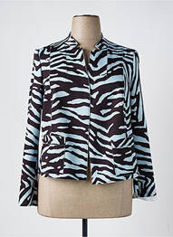 Veste casual coupe cintrée bleu FABER femme