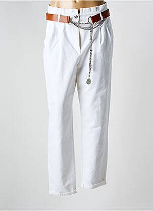 Jeans coupe droite taille normale taille normale blanc CAROLINE BISS femme
