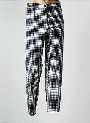 Pantalon slim tissage popeline taille normale noir ELENA MIRO femme