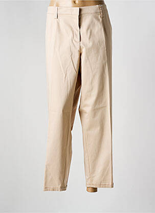 Pantalon 7/8 taille à pinces taille normale beige BASLER femme