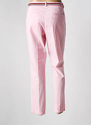 Pantalon chino tissage popeline taille normale rose TOMMY HILFIGER femme