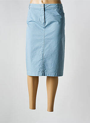 Jupe mi-longue coupe droite bleu D.SPORT femme