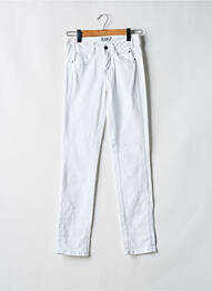Jeans coupe slim taille normale taille normale blanc R 867 femme