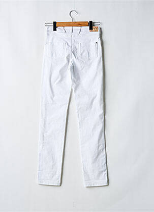 Jeans coupe slim taille normale taille normale blanc R 867 femme