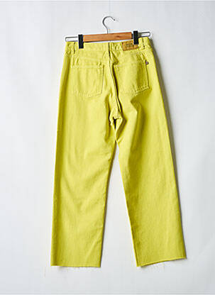 Jeans coupe droite stretch taille normale jaune MÊME ROAD femme