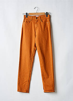 Jeans coupe slim stretch taille normale orange MÊME ROAD femme