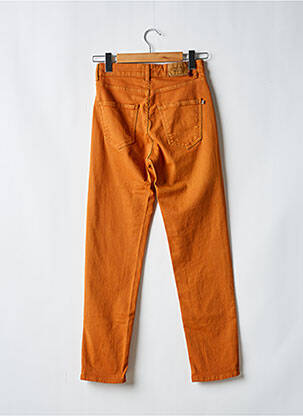 Jeans coupe slim stretch taille normale orange MÊME ROAD femme