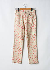 Jeans coupe slim beige NICE THINGS pour femme seconde vue