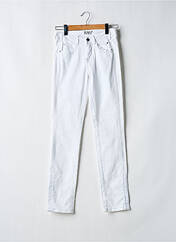 Jeans coupe slim blanc R867 pour femme seconde vue