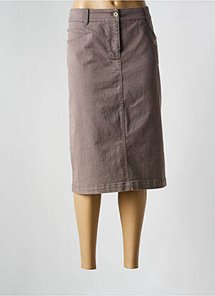 Jupe mi-longue marron RABE pour femme