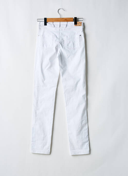 Jeans coupe slim taille normale taille normale blanc R 867 femme