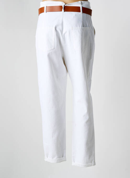 Jeans coupe droite blanc CAROLINE BISS pour femme