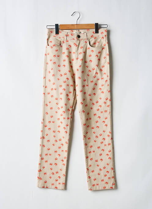 Jeans coupe slim beige NICE THINGS pour femme