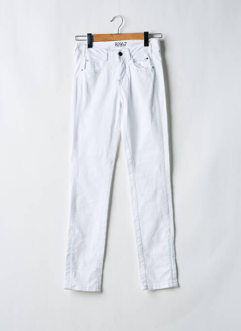 Jeans coupe slim blanc R867 pour femme