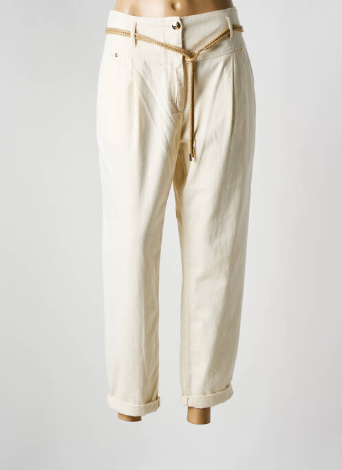 Pantalon 7/8 beige CAROLINE BISS pour femme