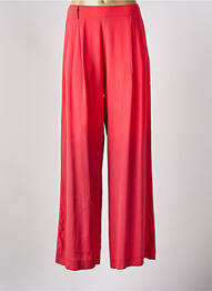 Pantalon large tissage popeline taille normale rouge MÊME ROAD femme