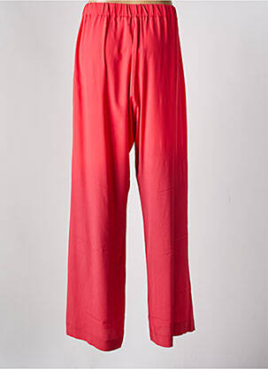 Pantalon large tissage popeline taille normale rouge MÊME ROAD femme