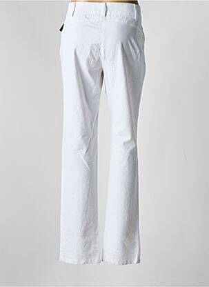 Pantalon droit stretch taille normale blanc SAINT HILAIRE femme