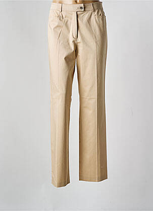 Pantalon droit stretch taille normale beige BASLER femme