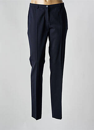 Pantalon slim tissage popeline taille normale bleu BRUNO SAINT HILAIRE femme