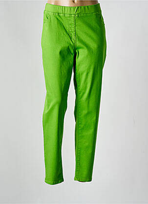Jegging tissage denim taille normale vert ELENA MIRO femme