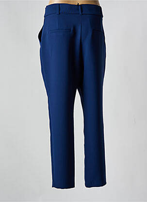 Pantalon droit tissage popeline bleu CAROLINE BISS femme