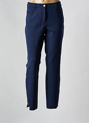 Pantalon slim tissage popeline taille normale bleu SPORTALM femme