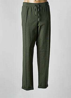 Pantalon droit stretch taille normale vert ELENA MIRO femme