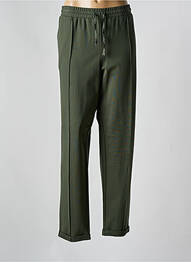 Pantalon droit stretch taille normale vert ELENA MIRO femme