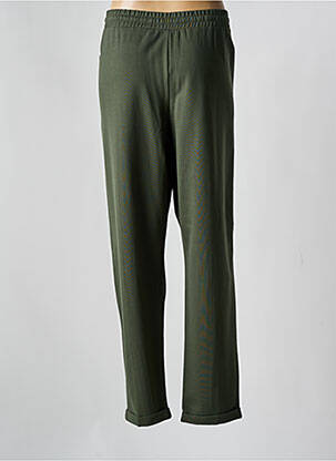 Pantalon droit stretch taille normale vert ELENA MIRO femme