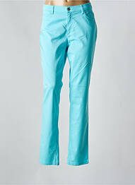 Pantalon droit stretch taille normale bleu SAINT HILAIRE femme