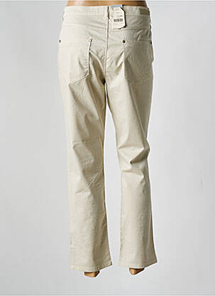 Pantalon 7/8 stretch taille normale beige SAINT HILAIRE femme