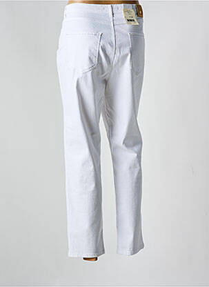 Pantalon droit stretch taille normale blanc SAINT HILAIRE femme