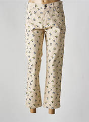 Jeans coupe droite beige NICE THINGS pour femme seconde vue