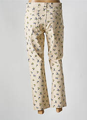 Jeans coupe droite beige NICE THINGS pour femme seconde vue