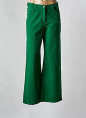 Jeans coupe large vert NICE THINGS pour femme seconde vue