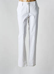 Pantalon droit blanc SAINT HILAIRE pour femme seconde vue