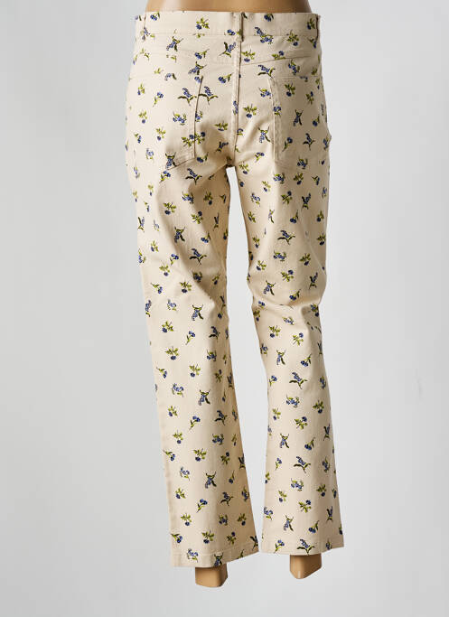 Jeans coupe droite beige NICE THINGS pour femme