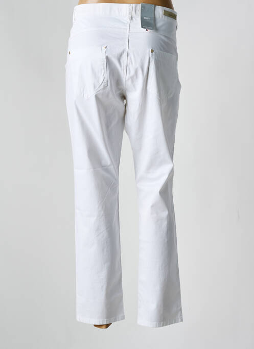 Pantalon 7/8 blanc BRUNO SAINT HILAIRE pour femme