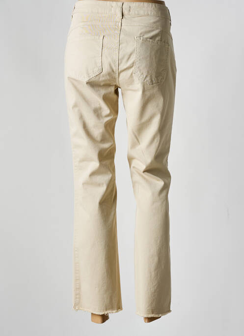 Pantalon droit beige ELENA MIRO pour femme