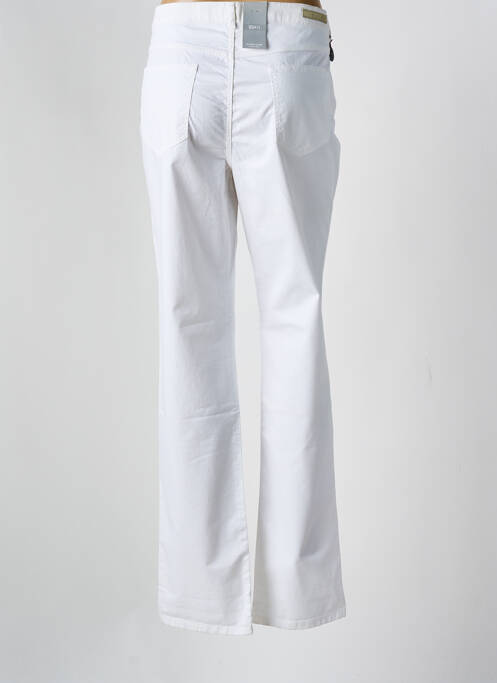 Pantalon droit blanc SAINT HILAIRE pour femme