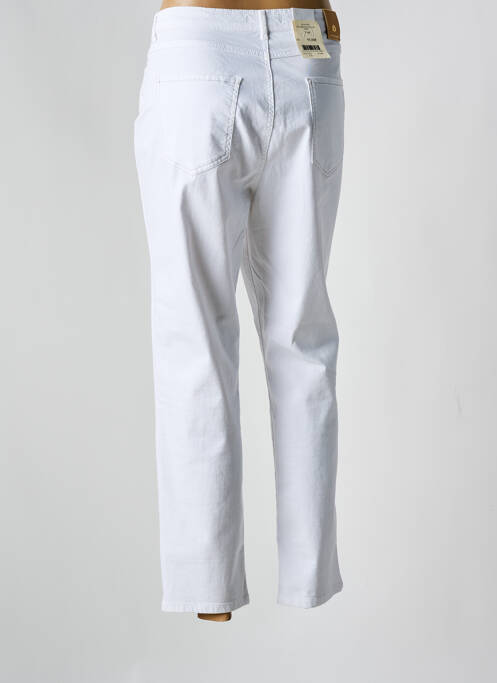 Pantalon droit blanc SAINT HILAIRE pour femme