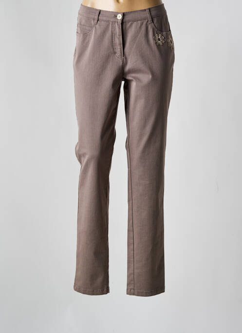Pantalon droit marron RABE pour femme