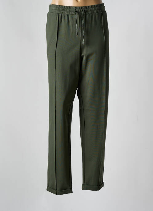 Pantalon droit vert ELENA MIRO pour femme