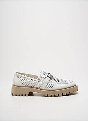 Mocassins bout rond talon plat jusqu'à 3cm blanc LIU JO femme