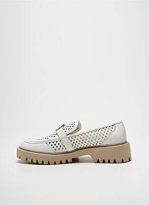Mocassins bout rond talon plat jusqu'à 3cm blanc LIU JO femme