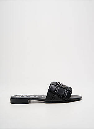 Mules/sabots matière lisse talon plat jusqu'à 3cm noir LIU JO femme