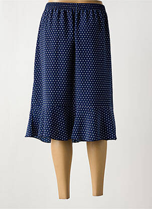 Jupe mi-longue coupe évasée bleu GRIFFON femme